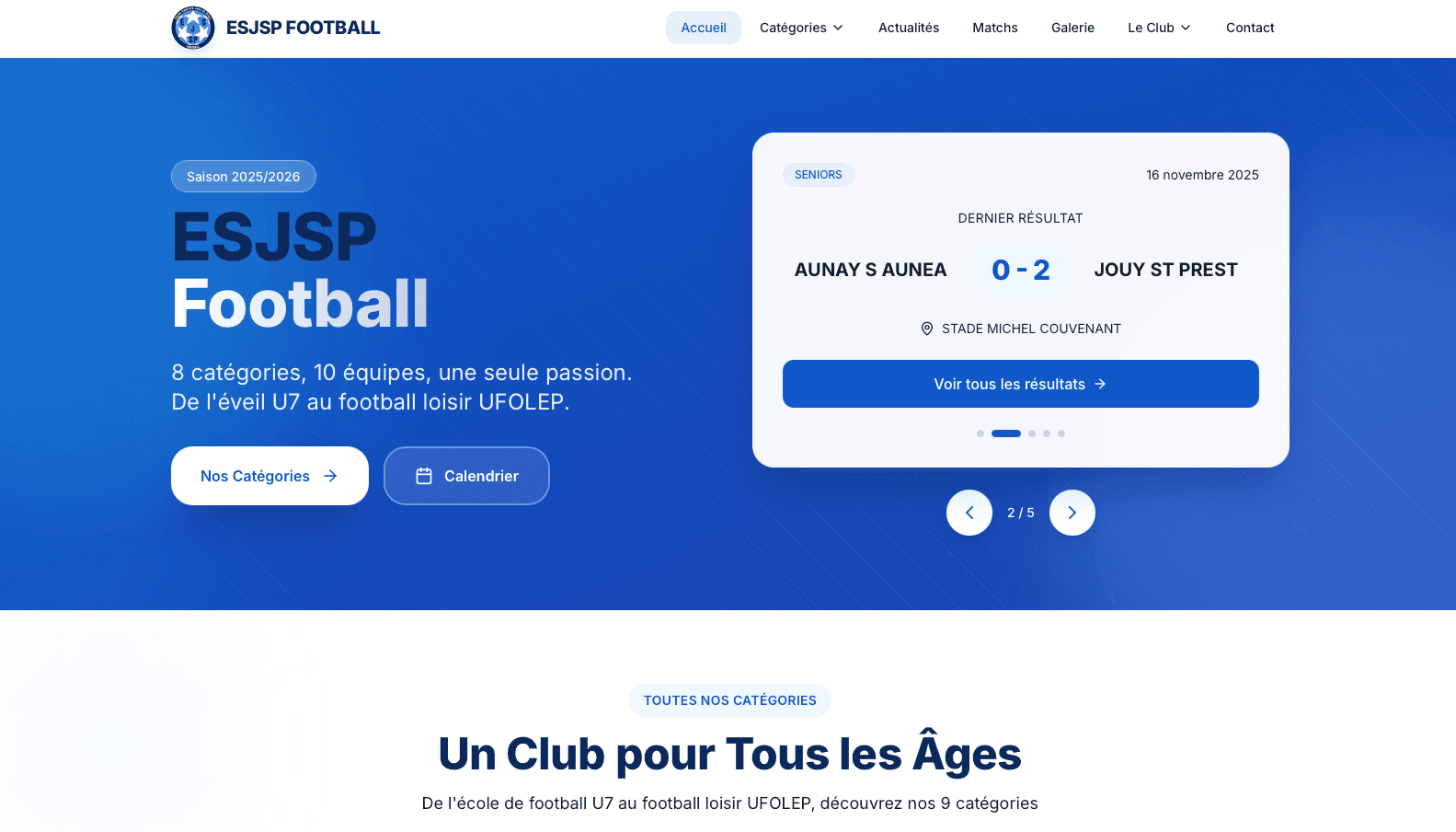 Site vitrine Next.js avec admin